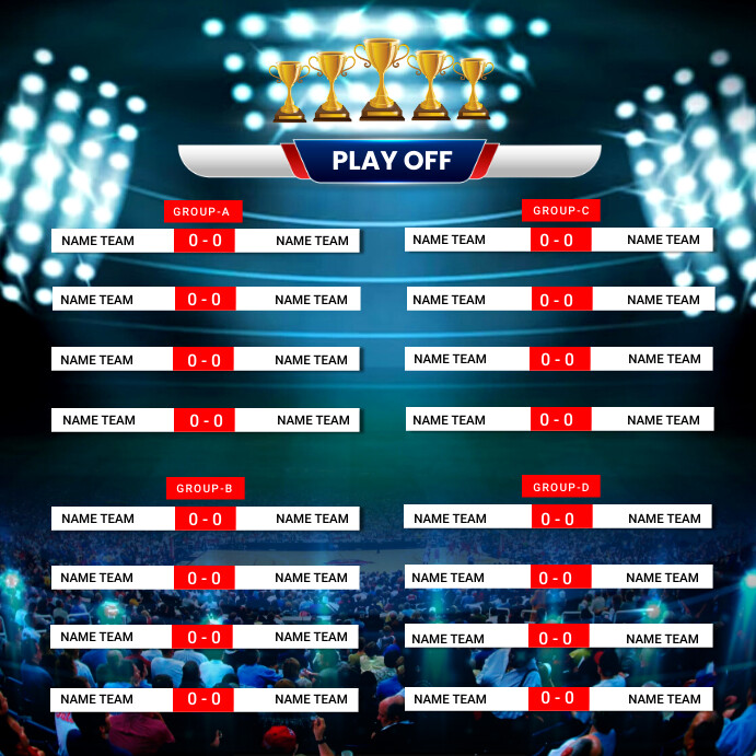 MATCH SCHEDULES Template | PosterMyWall