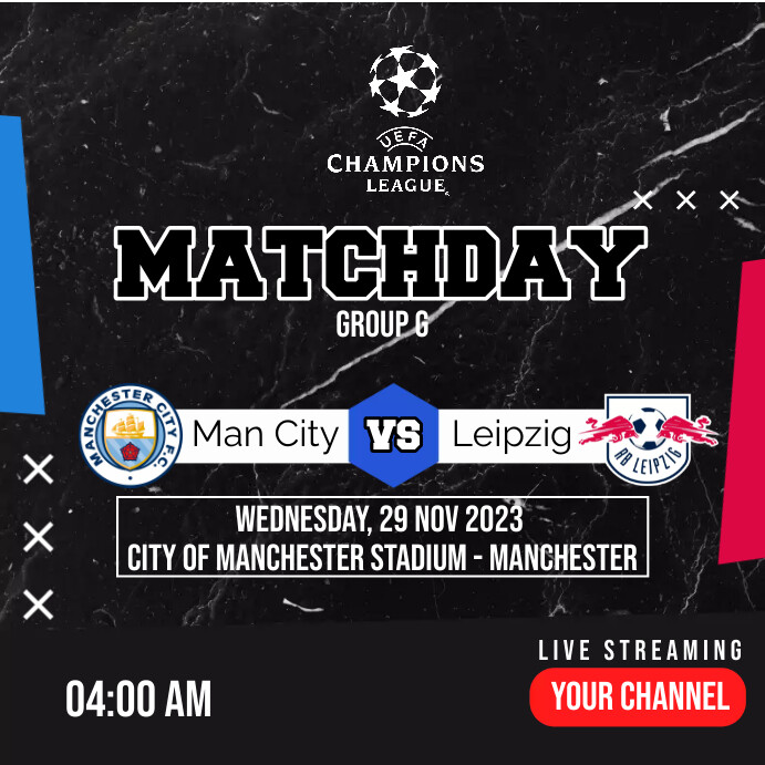 MATCHDAY Template | PosterMyWall