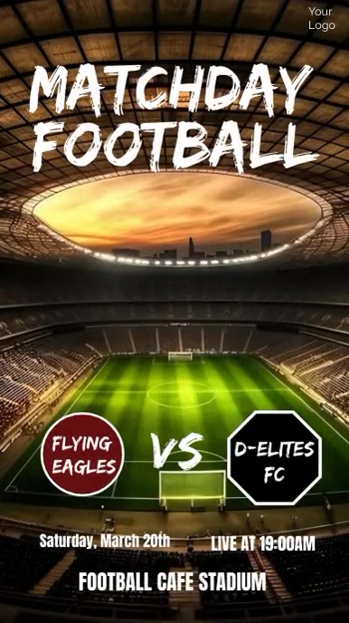 Copy of Matchday Football | PosterMyWall