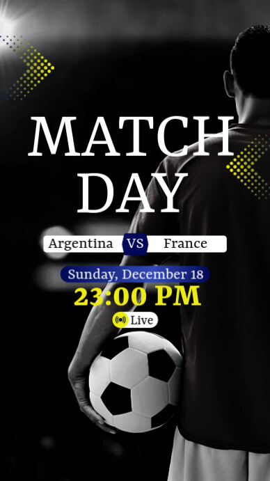 Copy of matchday football | PosterMyWall