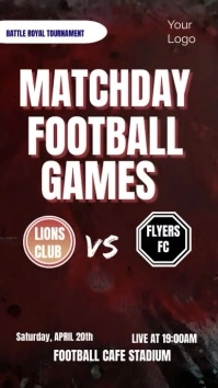 Matchday Football Games Tampilan Digital (9:16) template