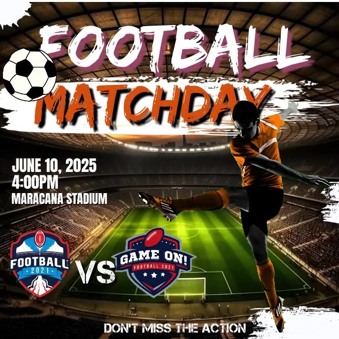 Matchday/FOOTBALL MATCHDAY TEMPLATE PosterMyWall Matchday/FOOTBALL MATCHDAY TEMPLATE PosterMyWall