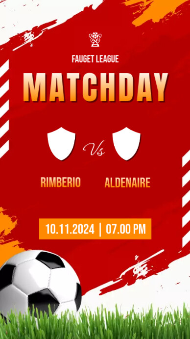Modèle Matchday Poster | PosterMyWall