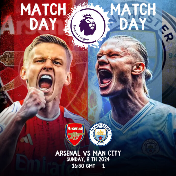 Matchday Post MATCHDAY SOCCER Template | PosterMyWall