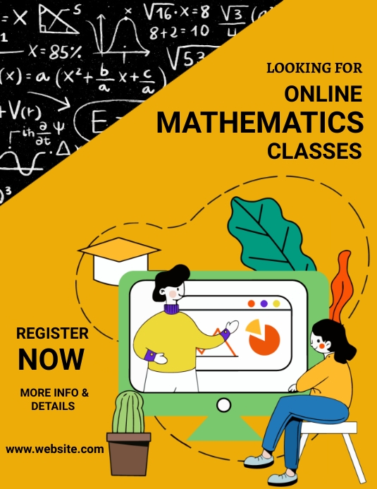 Copy of Math classes, online learning,school | PosterMyWall
