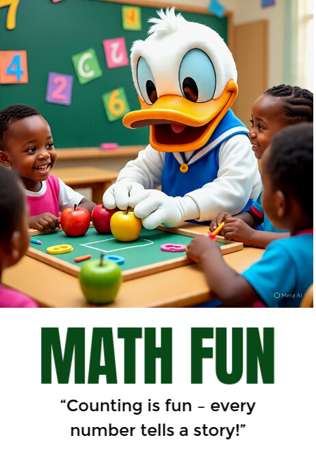 Math fun Poster template