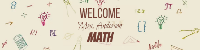 Math Classroom Welcome Template | PosterMyWall