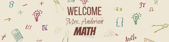 Copy of Math Google Classroom Banner Template | PosterMyWall