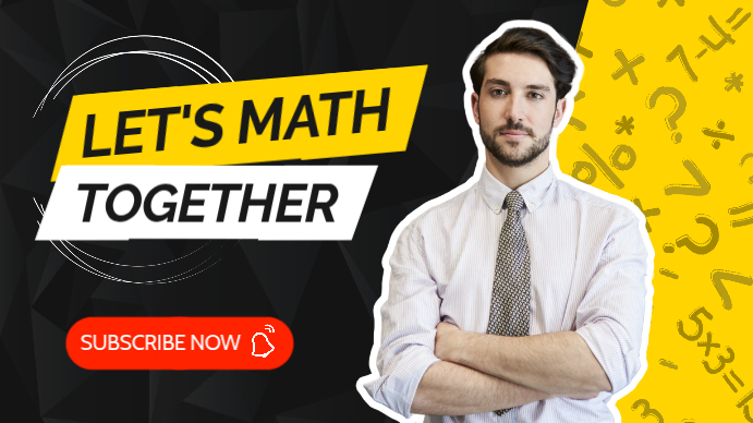 Math Lessons Youtube Thumbnail Desig Template | PosterMyWall