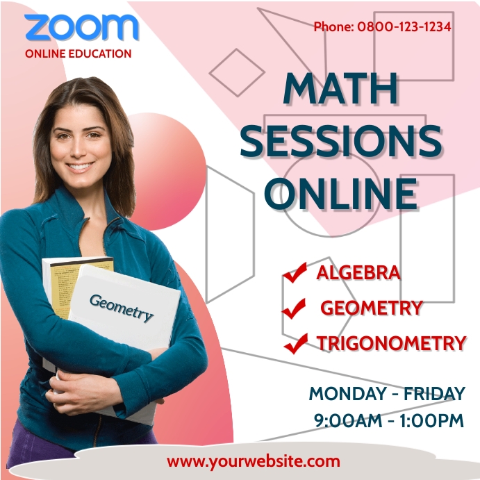 Math sessions online Instagram post Template | PosterMyWall