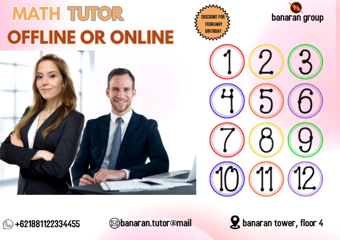 Template Math Tutor Copy of Math Tutor | PosterMyWall