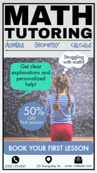 Math Tutoring Services Flyers Template | PosterMyWall