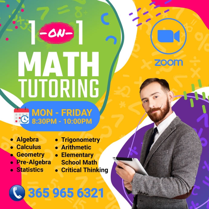 Math Tutoring Instagram Post Template | PosterMyWall