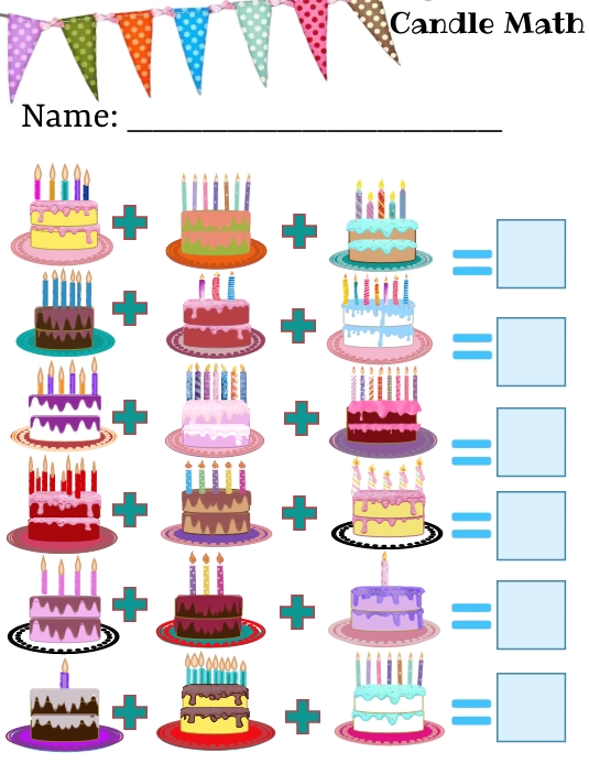 Math Worksheet Template | PosterMyWall
