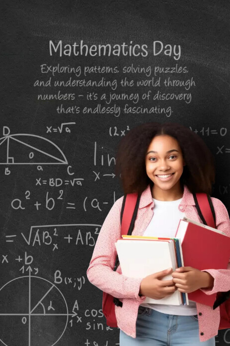 Printing Math Week Design Mathematics Day Poster Templat | PosterMyWall