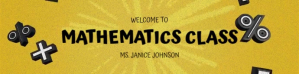 Mathematics Google Banner template