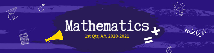 Mathematics Google Classroom Banner Template | PosterMyWall