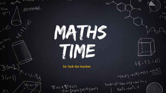 Maths class Zoom backgrounds Template | PosterMyWall