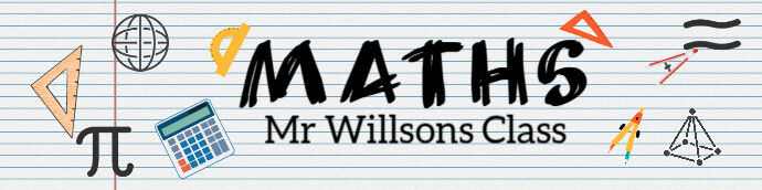 Maths Google class Banner template