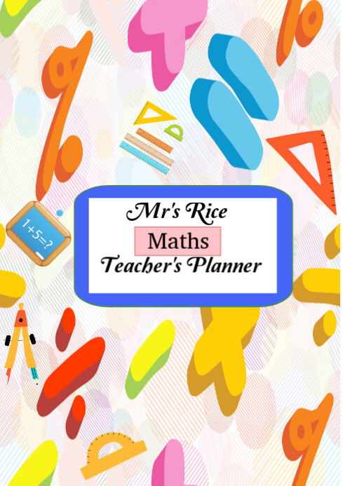 Maths Teachers Planner Template | PosterMyWall