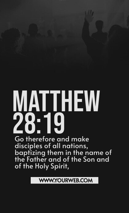 Matthew 28:19 US Legal template
