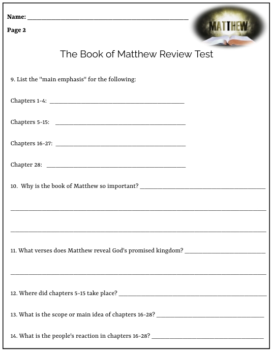 Matthew Test Page 2 Pamflet (VSA Brief) template