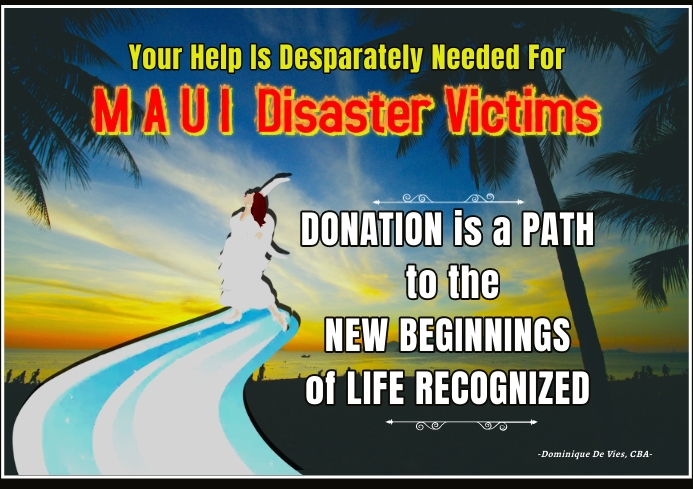 Maui Disaster Donatiion Inspiration Ad Template | PosterMyWall