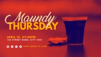 maundy thursday church flyer Encabezado de blog template