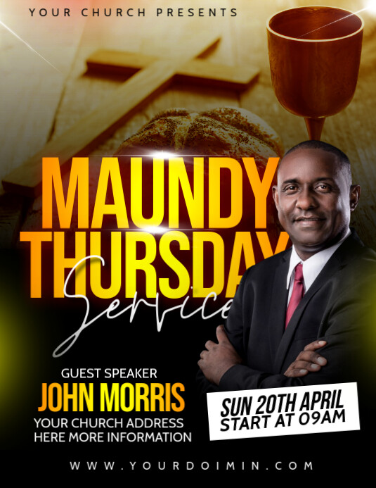 Copy of Maundy Thursday | PosterMyWall