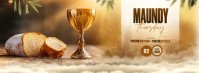 Maundy Thursday Service Facebook Cover Photo template