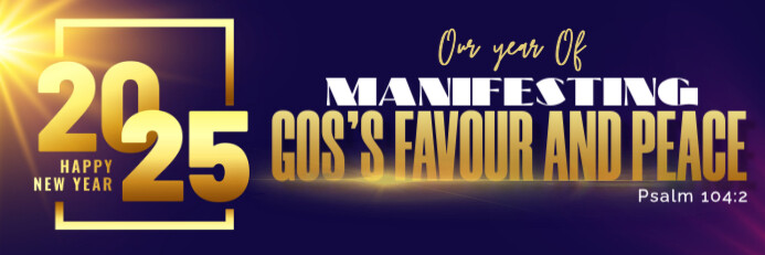 Maximalist 2025 Church Banner Banner 2' × 6' template