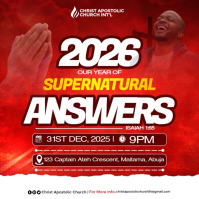 Red Maximalist 2026 Church New Year Prophetic Declaration Instagram ...