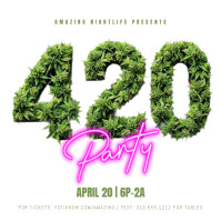 Maximalist 3D Marijuana 420 4:20 4/20 Flyer Template Instagram Post