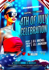 Maximalist 4th Of July A4 template
