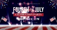 Maximalist 4th Of July Celebration Banner Fac Facebook Shared Image template