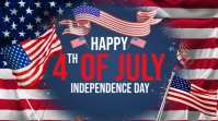 Maximalist 4th Of July Independence Day Twitter Post template