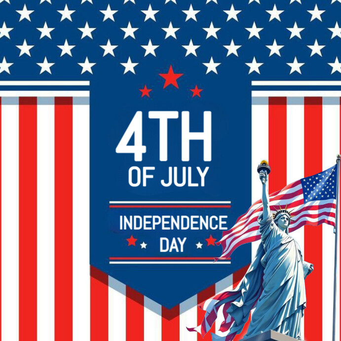 Maximalist 4th Of July Instagram Post template