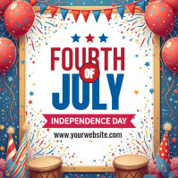 Maximalist 4th Of July Instagram Post template
