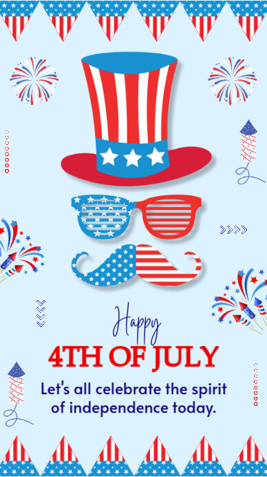 Maximalist 4th Of July  Instagram Story template