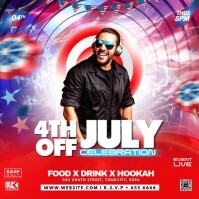 Maximalist 4th Of July Party Celebration Square (1:1) template