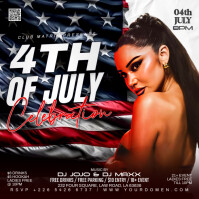 Maximalist 4th Of July Party  Square (1:1) template
