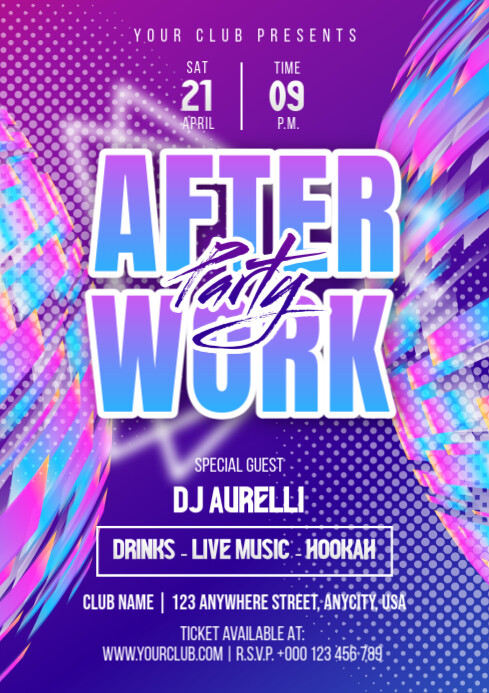 Copy of Maximalist After Work Party Event Poster A4 | PosterMyWall