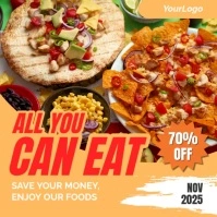 Maximalist All You Can Eat Instagram Post template