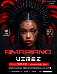 Maximalist Amapiano Vibez Flyer (us Letter) template