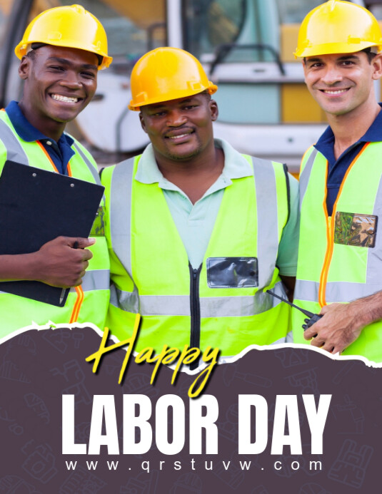Maximalist America/greeting/international/celebration/worker/labour/day/labor/happy Flyer (us Letter Pamflet (VSA Brief) template