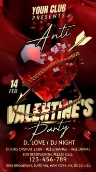 Maximalist Anti Valentine's Day Instagram Story template