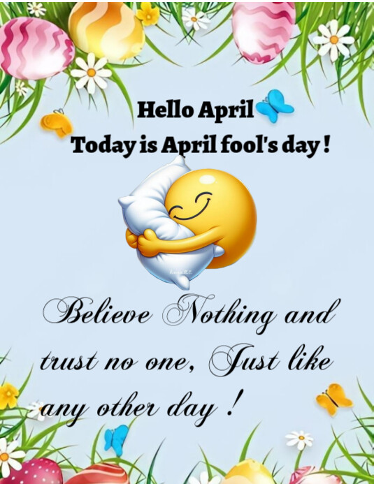 Maximalist April Fool's Day Template Design  Flyer (us Letter)