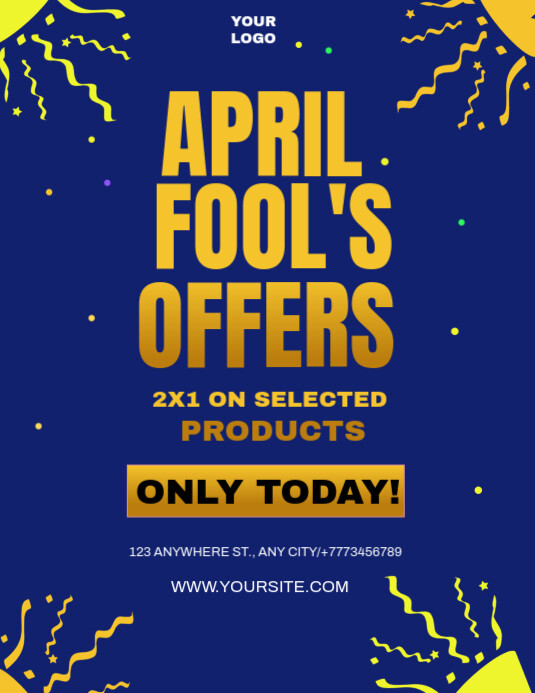 Copy of Maximalist April Fool's Offer Flyer (us Letter) | PosterMyWall