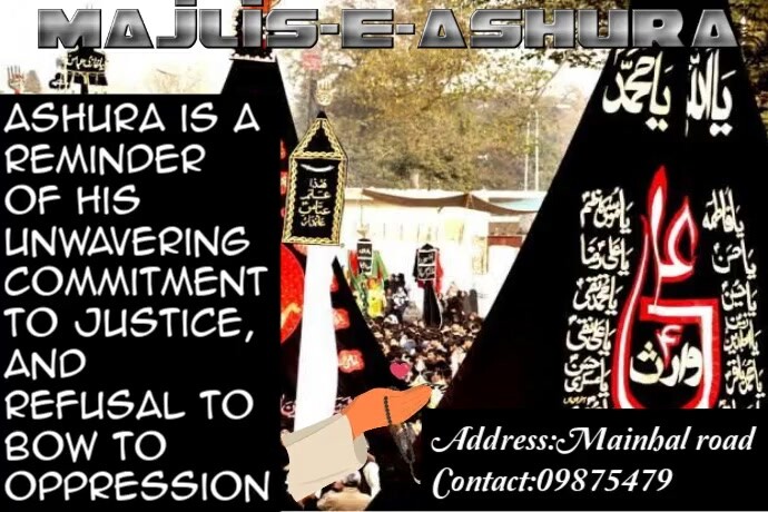 Maximalist Ashura Poster Template Poster Cartaz