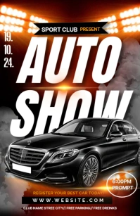 Maximalist Auction Call And Car Show Template Tabloid